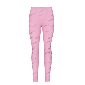SKIMS Pink Rhinestone Leggings